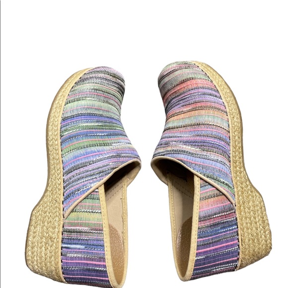 Dansko Shoes - Dansko Jute Pro Stripe weave textured vegan clog size 11.5 - 12 women’s
